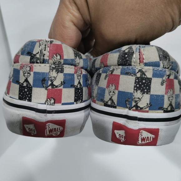 Vans Groot Guardians of the Galaxy Marvel slip on shoes size kid's 3 - Picture 6 of 9